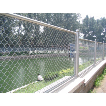 PVC chain link fence mesh fabric